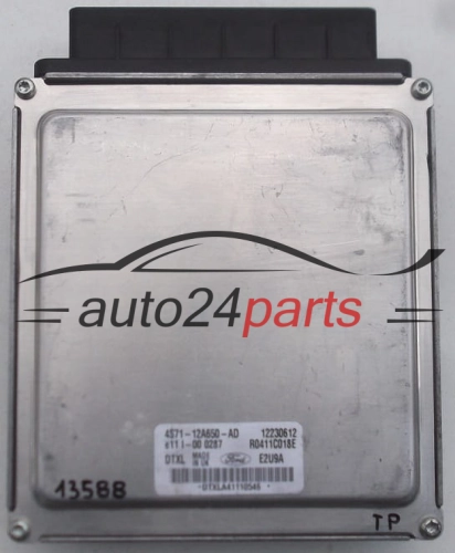 KOMPUTER STEROWNIK SILNIKA FORD MONDEO 4S71-12A650-AD, 4S7112A650AD, R0411C018E, 12230612 - 13588