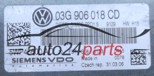 ECU CENTRALITA DE MOTOR  VOLKSWAGEN PASSAT 2.0 TDI SIEMENS VDO 5WP45600 AC,  03G 906 018 CD