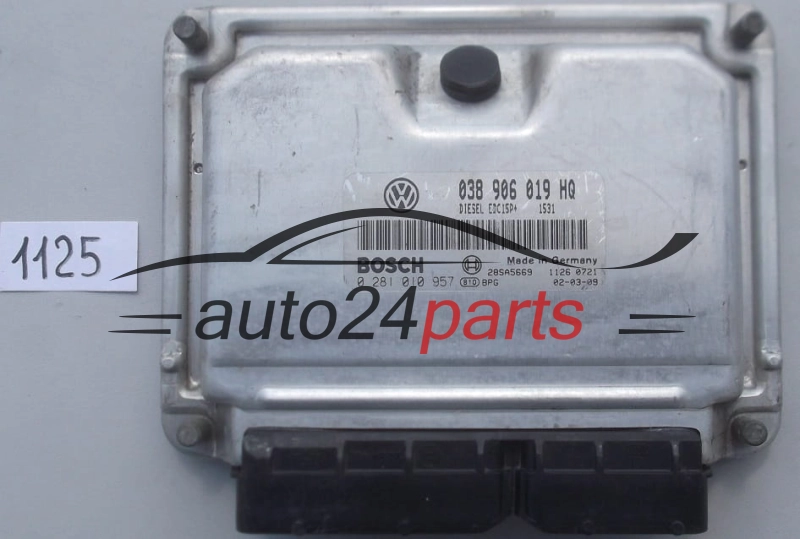 Centralina do motore SEAT IBIZA 1.9 TDI ATB BOSCH 038906019HQ 0281010957 28SA5669