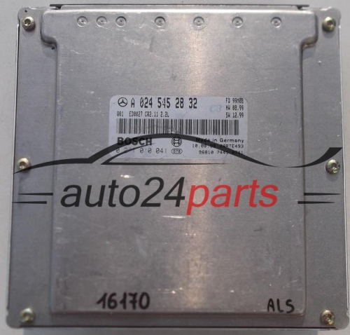 CENTRALINA DO MOTORE MERCEDES W210 E-KLASS E220 CDI A0245452832, A 024 545 28 32, BOSCH 0281010041, 0 281 010 041, ED0027 CR2.11