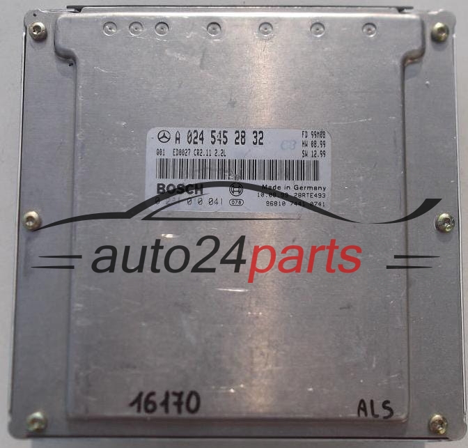 CENTRALINA DO MOTORE MERCEDES W210 E-KLASS E220 CDI A0245452832, A 024 545 28 32, BOSCH 0281010041, 0 281 010 041, ED0027 CR2.11