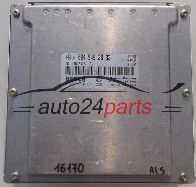 CENTRALINA DO MOTORE MERCEDES W210 E-KLASS E220 CDI A0245452832, A 024 545 28 32, BOSCH 0281010041, 0 281 010 041, ED0027 CR2.11