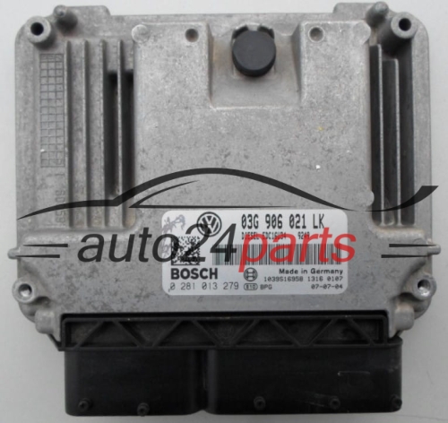CENTRALINA MOTORE SEAT LEON 1.9 TDI BOSCH 0 281 013 279,  03G 906 021 LK