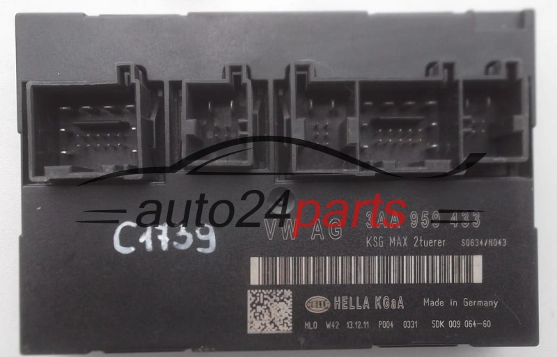 CENTRALKA MODUL STEROWNIK KOMFORTU BSI VW VOLKSWAGEN PASSAT 3AA 959 433, 3AA959433, 5DK 009 064-60, 5DK009064