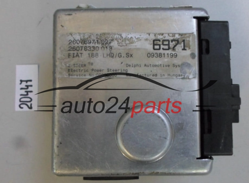 MODUL WSPOMAGANIA STEROWNIK KOLUMNY KIEROWNICZEJ FIAT PUNTO 188 DELPHI 09381199, 26076971, 26078330