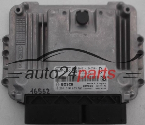 Calculateur Moteur FORD 1.6 BOSCH 0 261 S10 283, 0261S10283, FoMoCo BV61-12A650-DYA, BV6112A650DYA, BV61-12A650-D, BV6112A650D