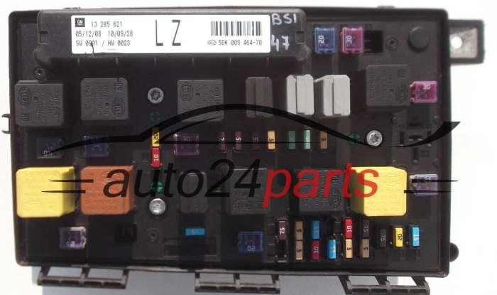 FUSE RELAY BOX ELECTRICAL COMFORT CONTROL MODULE BODY OPEL ZAFIRA B 1.9 CDTI 13 285 621, 13285621 LZ, 5DK 009 464-70, 5DK009464-70