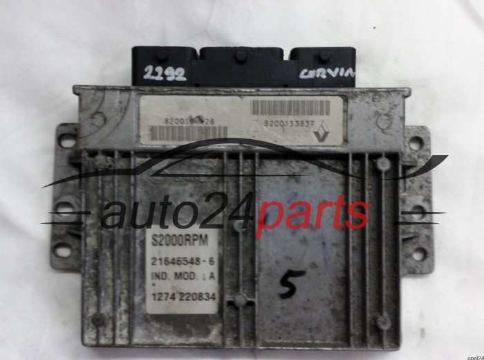 MOTORSTEUERGERÄT ECU STEUERGERÄT RENAULT LAGUNA 1.6 8200164728