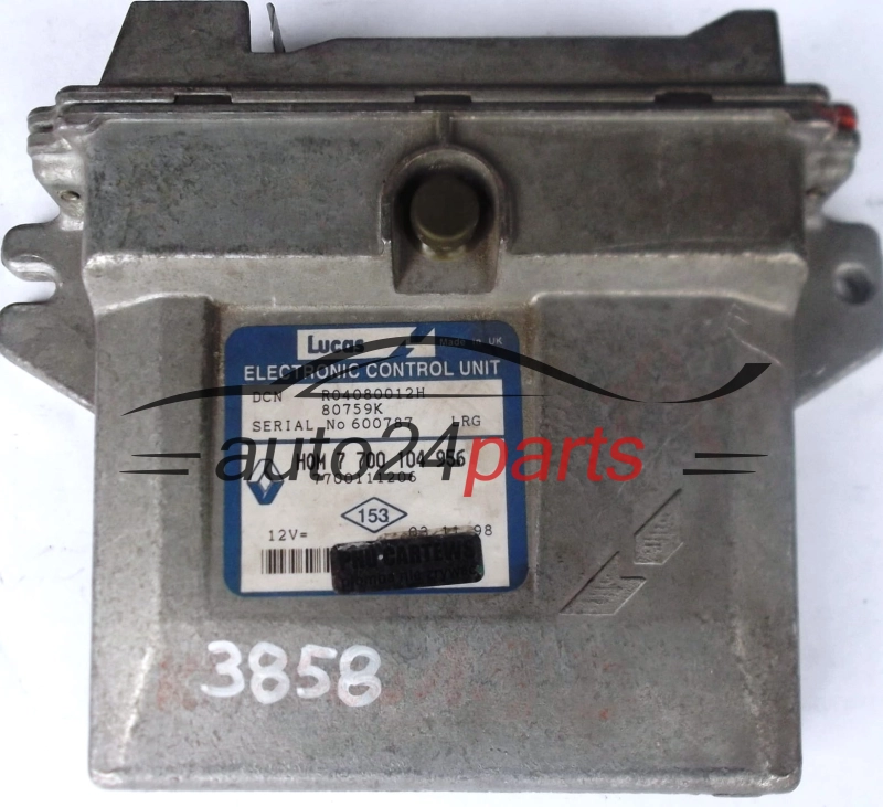 calculateur moteur pour renault kangoo 1.9 diesel 