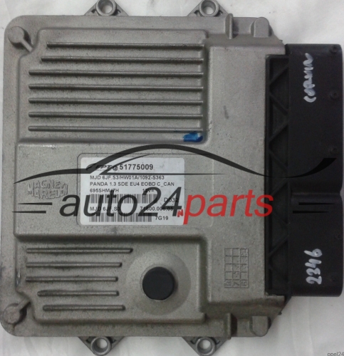  ECU CENTRALITA DE MOTOR FIAT PANDA 1.3 SDE MJET 51775009, MJD6JFS3