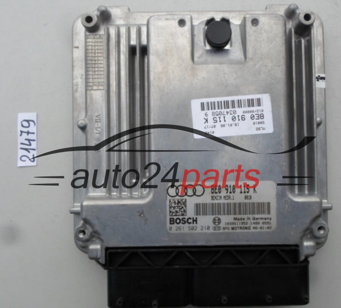 CENTRALINA DO MOTORE AUDI A4 2.0 TFSI BOSCH 0 261 S02 210, 0261S02210, 8E0 910 115 K, 8E0910115K, MED9.1
