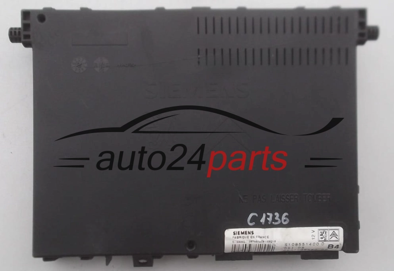 CENTRALKA MODUL KOMFORTU BSI CITROEN PEUGEOT S108551400 D, S108551400D, 9637436480 00