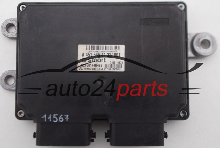 ECU CENTRALITA DE MOTOR  SMART FORTWO Mitsubishi G2T60174H4ZE, A 451 545 44 32/001
