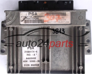 ECU CENTRALITA DE MOTOR PEUGEOT 307 1.4 SAGEM 21584174-4, 215841744, 9647759780 9646185180 