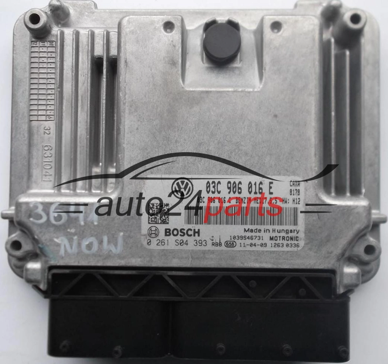 Μονάδα Ελέγχου Κινητήρα SKODA OCTAVIA 1.4 TSI BOSCH 0261S04393 03C906016E 03C906016C