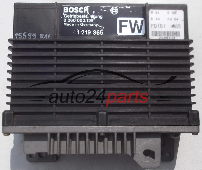 GETRIEBESTEUERGERÄT GETRIBESTEUERUNG BMW BOSCH 0 260 002 127, 0260002127, 1 219 365 FW, 1219365FW, 1219365
