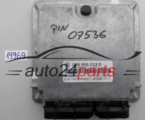 KOMPUTER STEROWNIK SILNIKA VW VOLKSWAGEN GOLF 1.6 036906013D, 036 906 013 D, BOSCH 0 261 S01 004, 0261S01004, BENZIN MED7.5.11 5129 1039S02877