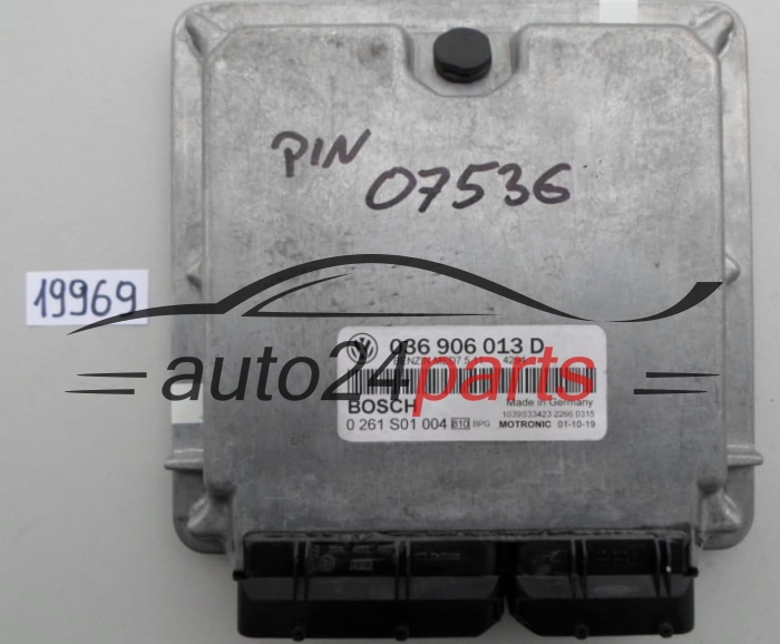KOMPUTER STEROWNIK SILNIKA VW VOLKSWAGEN GOLF 1.6 036906013D, 036 906 013 D, BOSCH 0 261 S01 004, 0261S01004, BENZIN MED7.5.11 5129 1039S02877