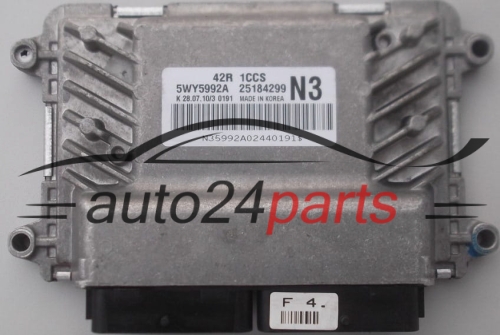CALCULATEUR MOTEUR CHEVROLET AVEO 1.2 5WY5992A, 25184299, N3