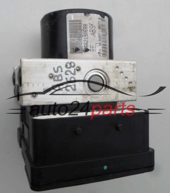 POMPE HYDRAULIQUE ET CALCULATEUR d'ABS PEUGEOT 9662150680, 10.0207-0077.4, 10020700774, 10.0970-1126.3, 10097011263 