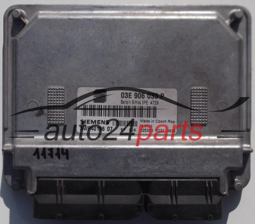 ECU CENTRALITA DE MOTOR SEAT IBIZA CORDOBA 1.2 AZQ 03E 906 033 P, 03E906033P, SIEMENS 5WP40196, BENZIN SIMOS 3PE 4729