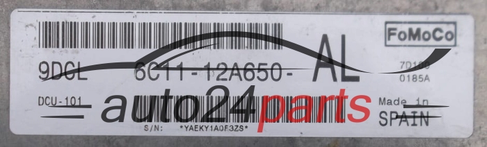 CENTRALINA MOTORE FORD TRANSIT 2.4 TDCI FoMoCo  6C1112A650AL, 9DCL