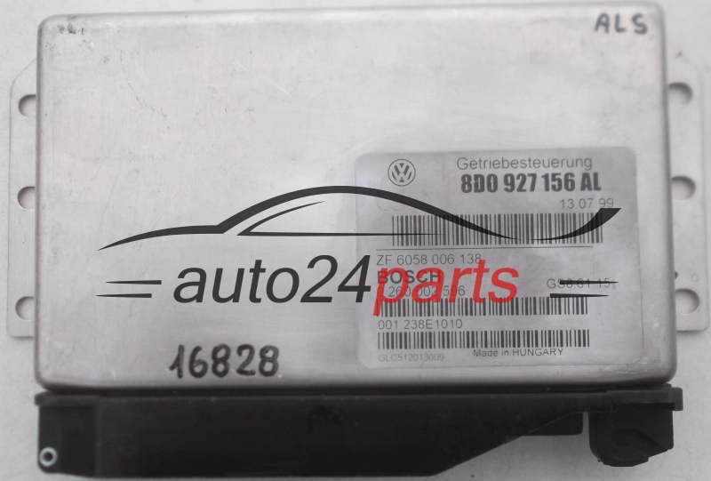 ECU αυτόματο κιβώτιο ταχυτήτων AUDI VOLKSWAGEN BOSCH 0 260 002 596, 0260002596, 8D0 927 156 AL, 8D0927156AL, ZF 6058 006 138, ZF6058006138
