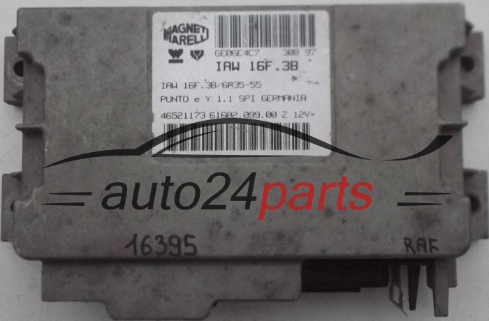 CENTRALINA DO MOTORE FIAT PUNTO 1.1 MAGNETI MARELLI IAW 16F.3B, IAW16F3B, 46521173, 61602.099.00, 6160209900