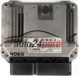 ECU ENGINE CONTROLLER VW VOLKSWAGEN GOLF 1.9 TDI 03G906021QK, 03G 906 021 QK, 03G906021AB, 03G 906 021 AB, BOSCH 0 281 014 055, 0281014055, DIESEL EDC16U34