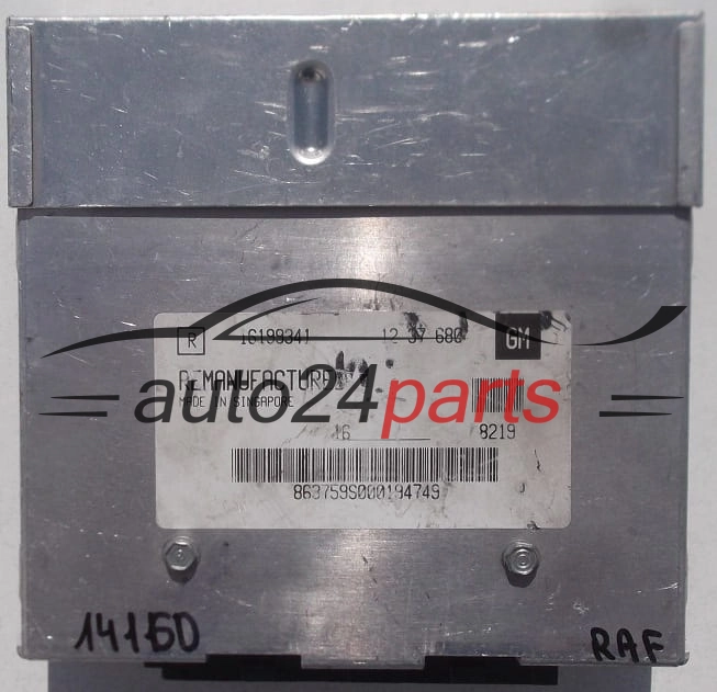 CENTRALINA DO MOTORE OPEL VECTRA B DELCO 16199341, GM 1237680