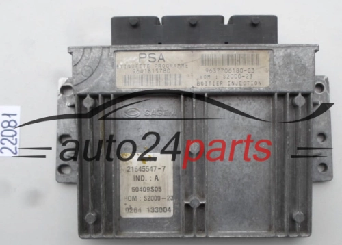 KOMPUTER STEROWNIK SILNIKA PEUGEOT 206 1.4 8V 9641815780, 9637706180-03, HOMS2000-23, 21645547-7, 216455477