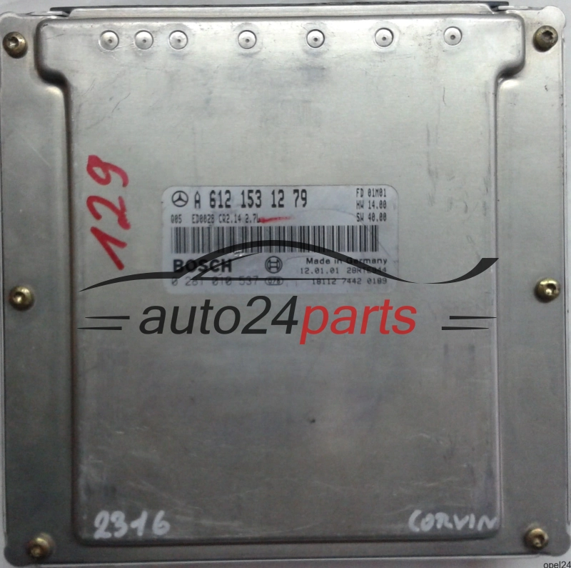 MOTORSTEUERGERÄT ECU STEUERGERÄT MERCEDES W210 E-KLASS E270 CDI A6121531279