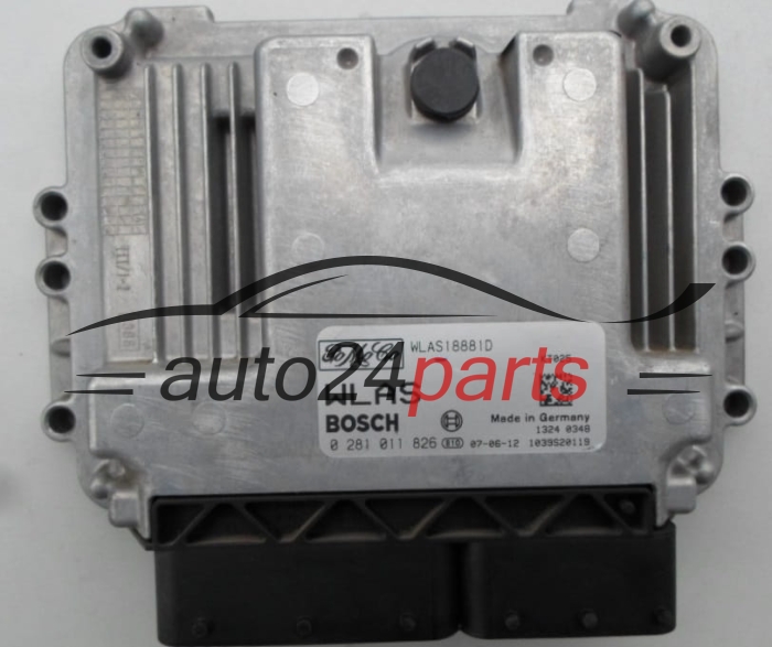 ECU ENGINE CONTROLLER FORD RANGER 2.5 TDCI BOSCH 0281011826, 0 281 011 826, WLAS18881D KTO25, 1039S20119