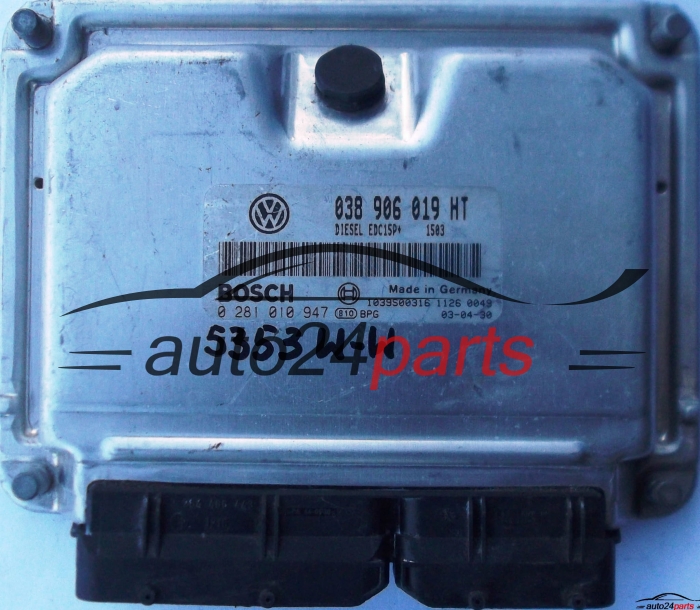 CENTRALINA DO MOTORE SEAT IBIZA 1.9 TDI 038906019HT, BOSCH 0281010947, 1039S00316