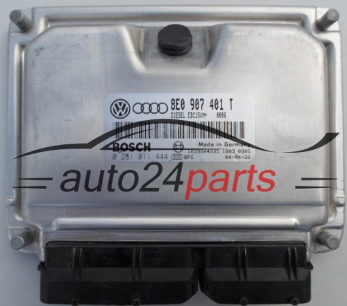 MOTORSTEUERGERÄT ECU STEUERGERÄT  VOLKSWAGEN PASSAT 2.5 TDI BOSCH 0 281 011 444, 8E0 907 401 T