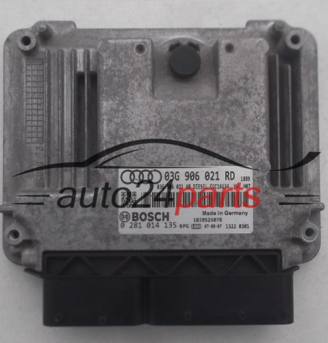 AUDI A3 1.9 TDI 03G906021RD, 03G 906 021 RD BOSCH 0281014135, 0 281 014 135