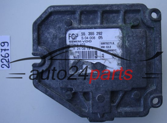 KOMPUTER STEROWNIK SILNIKA OPEL SAAB 9-3 1.8 Z18XE SIEMENS VDO 5WK9 403, 5WK9403, FGP 55 355 292, 55355292