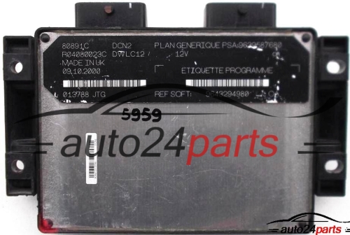 MOTORSTEUERGERÄT ECU STEUERGERAT CITROEN PEUGEOT 1.9 D R04080023C, 9643294980, 9639587680 