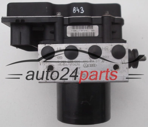 BOMBA HIDRAULICA Y CENTRALITA ABS VOLKSWAGEN POLO BOSCH 0 265 239 056, 0265239056, 6R0 614 517 AF, 6R0614517AF, 0 265 955 025, 0265955025, 6R0 907 379 AK, 6R0907379AK, 6R0 907 379 AF, 6R0907379AF