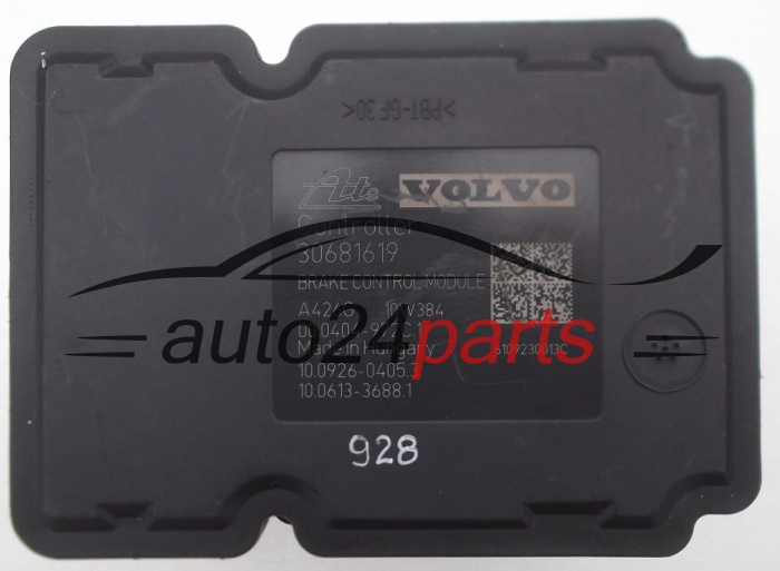 POMPE HYDRAULIQUE ET CALCULATEUR dABS VOLVO S80 V70 P30681619, 8G9N-2C405-AC, 8G9N2C405AC, ATE 10.0212-0182.4, 10021201824, 30681619, 00.0404-972C.1, 000404972C1, 10.0926-0405.3, 10092604053, 10.0613-3688.1