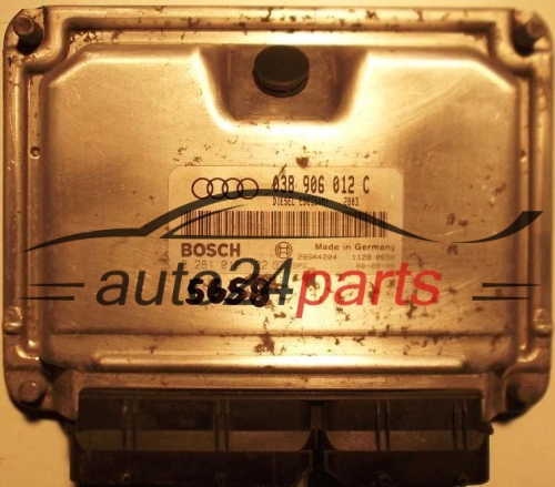 ECU ENGINE CONTROLLER AUDI A3 1.9 TDI BOSCH 0281010122, 0 281 010 122, 038906012C, 038 906 012 C 