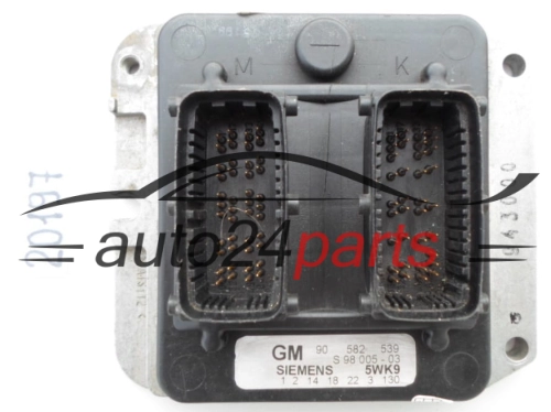 KOMPUTER STEROWNIK SILNIKA OPEL ASTRA ZAFIRA 1.8 X18XE1 SIEMENS 5WK9 3 130, 5WK93130, GM 90 582 539, 90582539