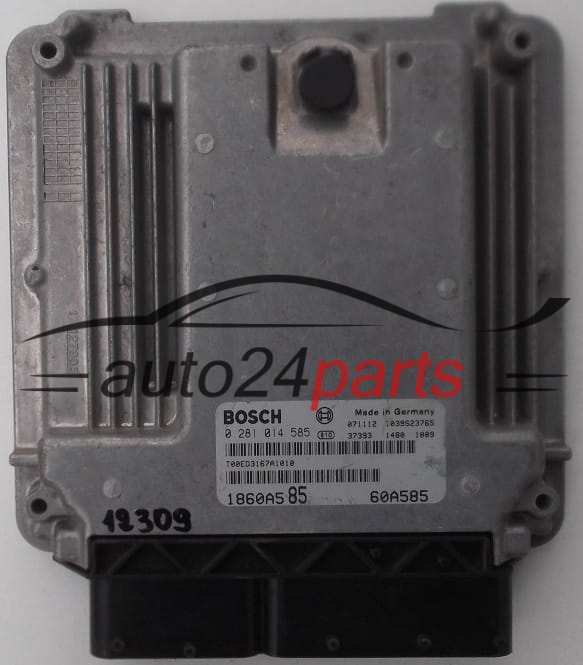 ECU CENTRALITA DE MOTOR MITSUBISHI LANCER 2.0 DID BOSCH 0 281 014 585, 0281014585, 1860A585, 60A585