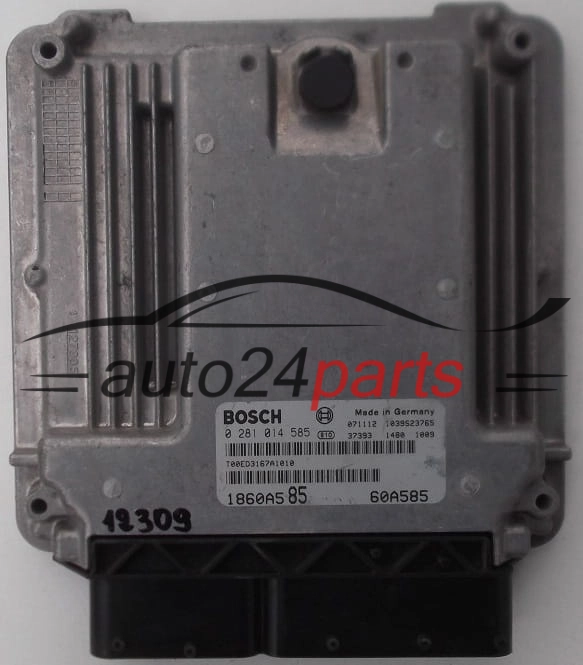 ECU CENTRALITA DE MOTOR MITSUBISHI LANCER 2.0 DID BOSCH 0 281 014 585, 0281014585, 1860A585, 60A585