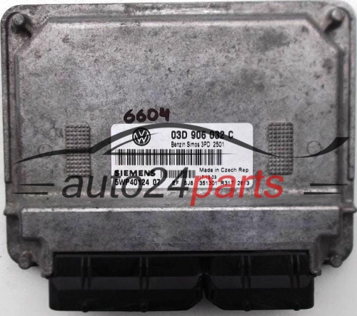 CENTRALINA MOTORE VW VOLKSWAGEN POLO 1.2 03D906032C, 03D 906 032 C, SIEMENS 5WP40124 07, 5WP4012407