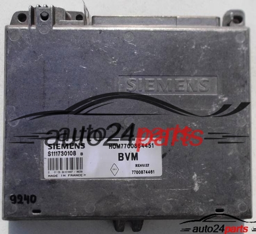 ECU ENGINE CONTROLLER RENAULT MEGANE 1.4, SIEMENS S111730108B, HOM7700864451, 7700874461 BVM