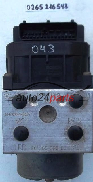 Pompa abs i sterownik PEUGEOT 406 0265216543 9630532980 0273004270
