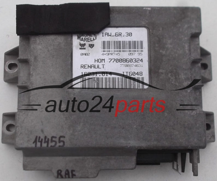 CENTRALINA MOTORE RENAULT TWINGO 1.2 MAGNETI MARELLI IAW 6R.30, IAW6R30, 7700860324, 7700874631, 16231.014, 16231014