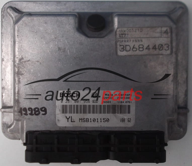  KOMPUTER STEROWNIK SILNIKA ROVER 25 45 MG ZR 2.0 BOSCH 0281001956