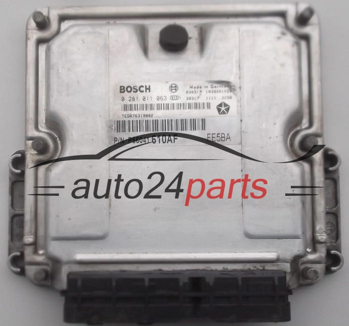 MOTORSTEUERGERÄT ECU STEUERGERÄT  JEEP GRAND CHEROKEE 2.7 CRD BOSCH 0 281 011 063, P56041610AF 